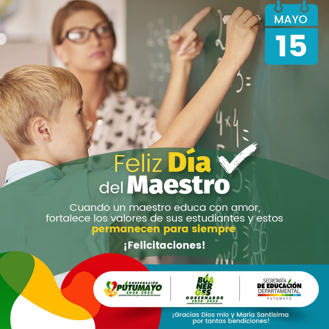 Feliz Día del Maestro 